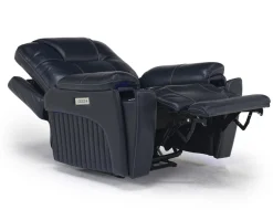 Echo 3 Power Theater Recliner W/ Immersive Sound In Rainier Walnut Leather