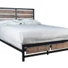 Elk River Panel Bed In Rustic Brown, Twin