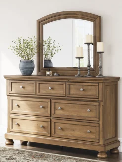 Feddinger Mirror In Medium Brown
