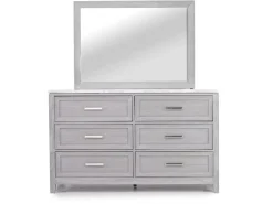 Fiona Mirror In Mist Gray