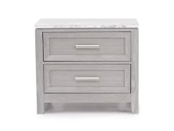 Fiona Nightstand In Mist Gray