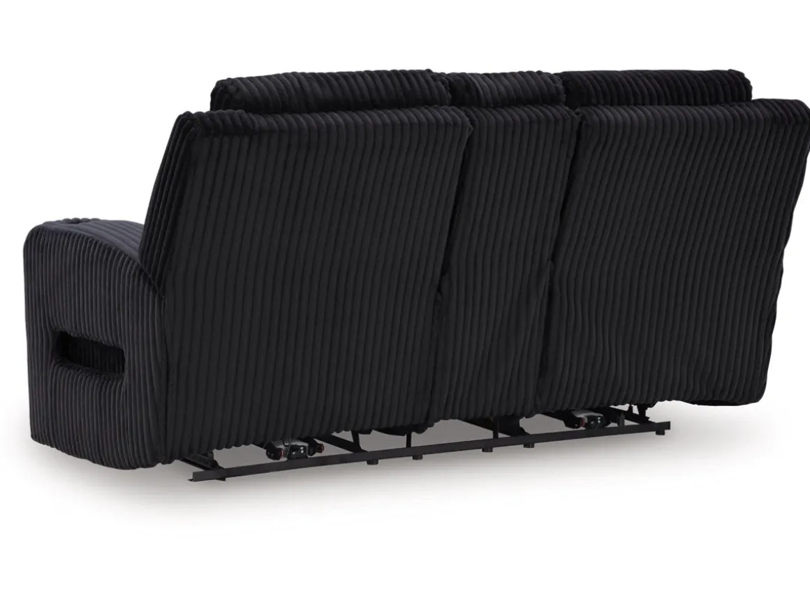Forest Lake 2 Power Console Loveseat In Alloy