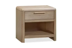 Furano Channel Upholstered Panel Bed, Dresser, Mirror & Nightstand In Ginger, Full