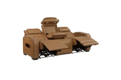 Gallington 2 Power Sofa & Console Loveseat In Brown