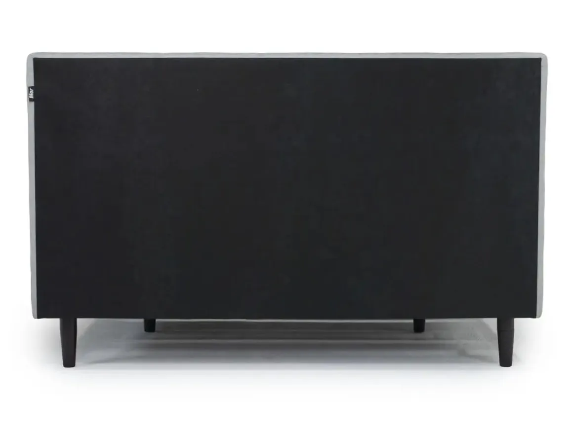 Gavin Upholstered Adjustable Foundation Bed In Charcoal, Full