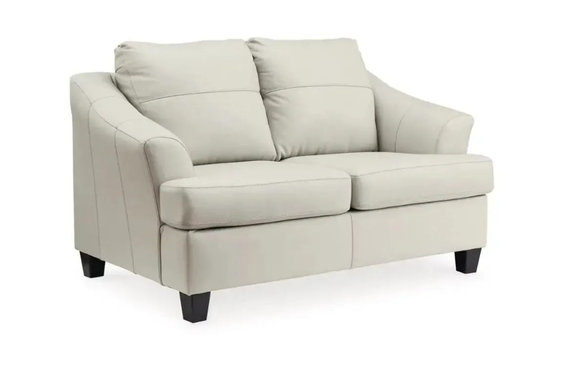 Genoa Loveseat In Coconut Leather