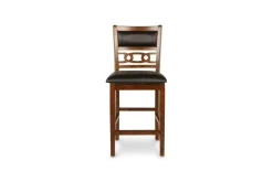 Gia Counter Height Stool In Gray, Set Of 2