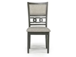 Gia Extendable Round Dining Table & 2 Chairs In Dark Brown