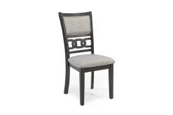 Gia Round Dining Table & 4 Chairs In Dark Brown