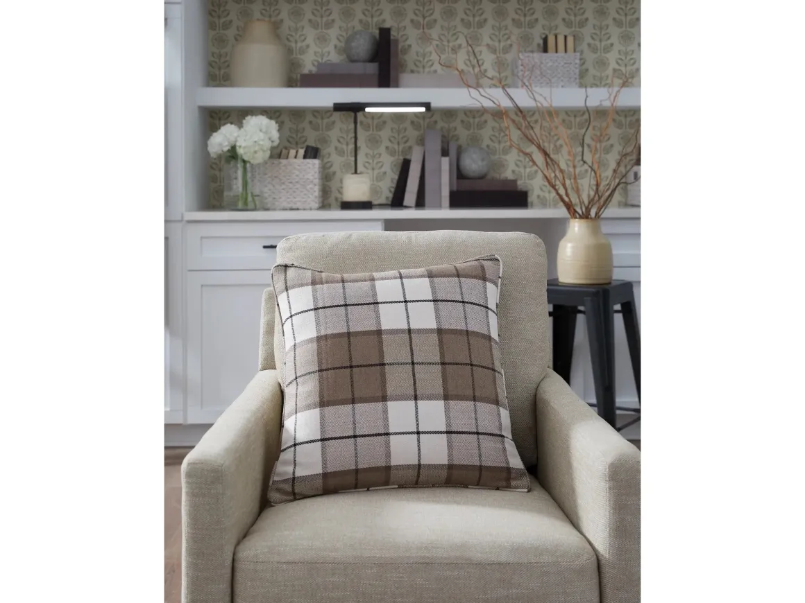 Godricton Accent Pillow In Brown/Black/Cream