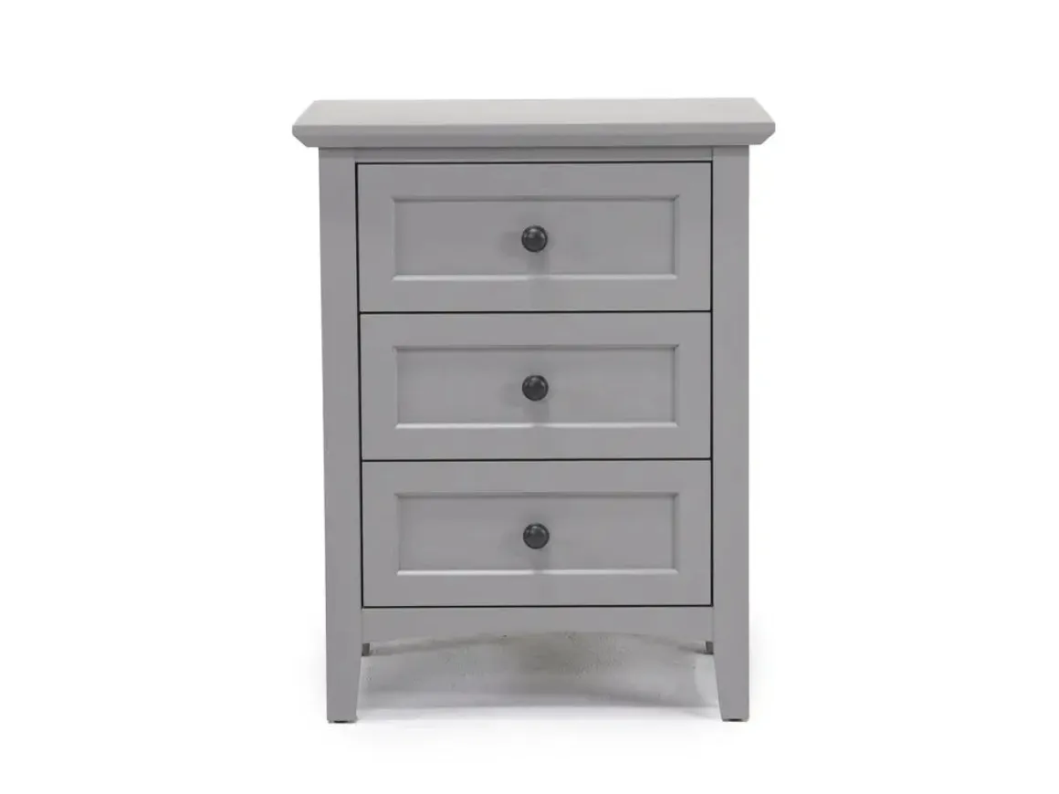 Grace Panel Bed, Dresser, Mirror & Nightstand In Snowfall, Full