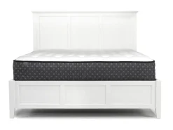 Grace Panel Bed, Dresser, Mirror & Nightstand In Snowfall, Full