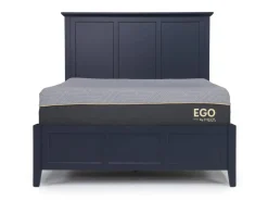 Grace Panel Bed, Dresser, Mirror & Nightstand In Snowfall, Full