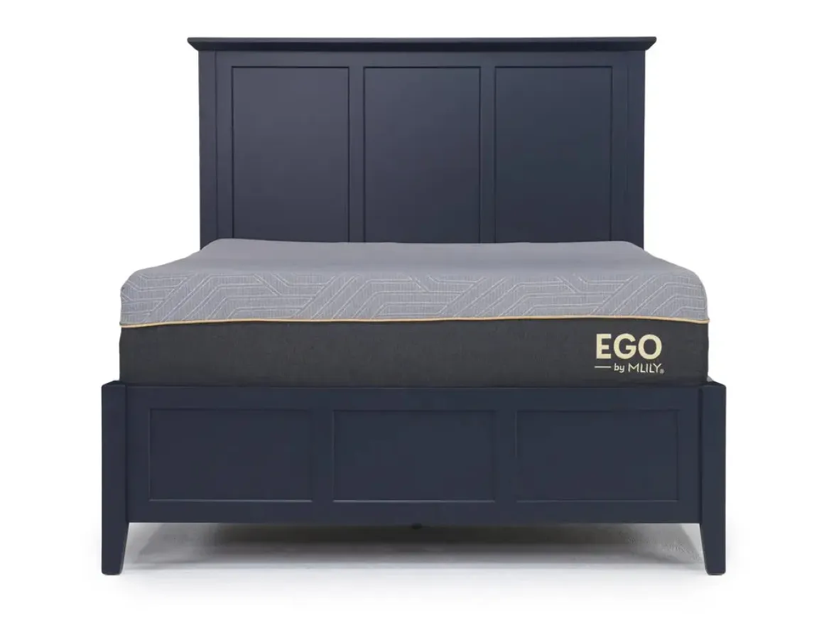 Grace Panel Bed, Dresser, Mirror & Nightstand In Snowfall, Full