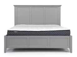 Grace Panel Bed, Dresser, Mirror & Nightstand In Snowfall, Full