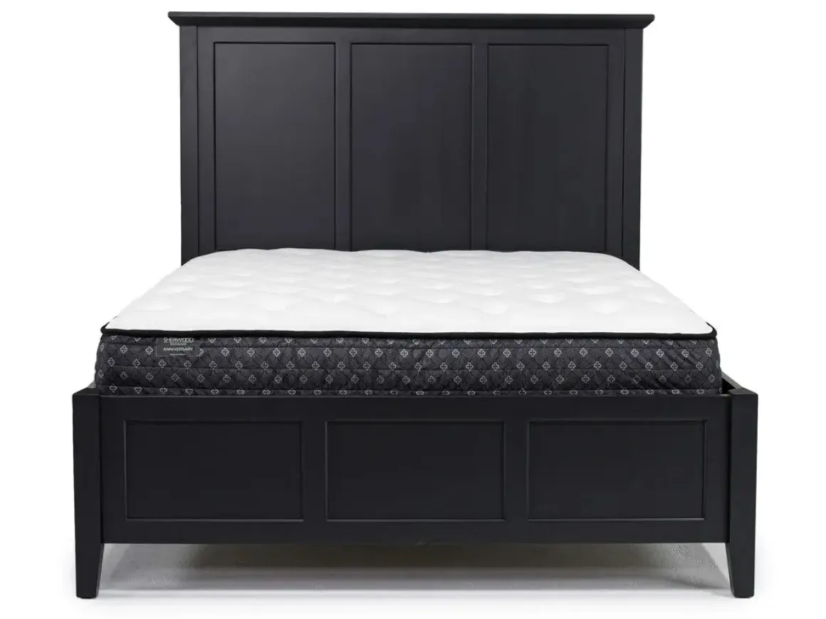 Grace Panel Bed, Dresser, Mirror & Nightstand In Snowfall, Full