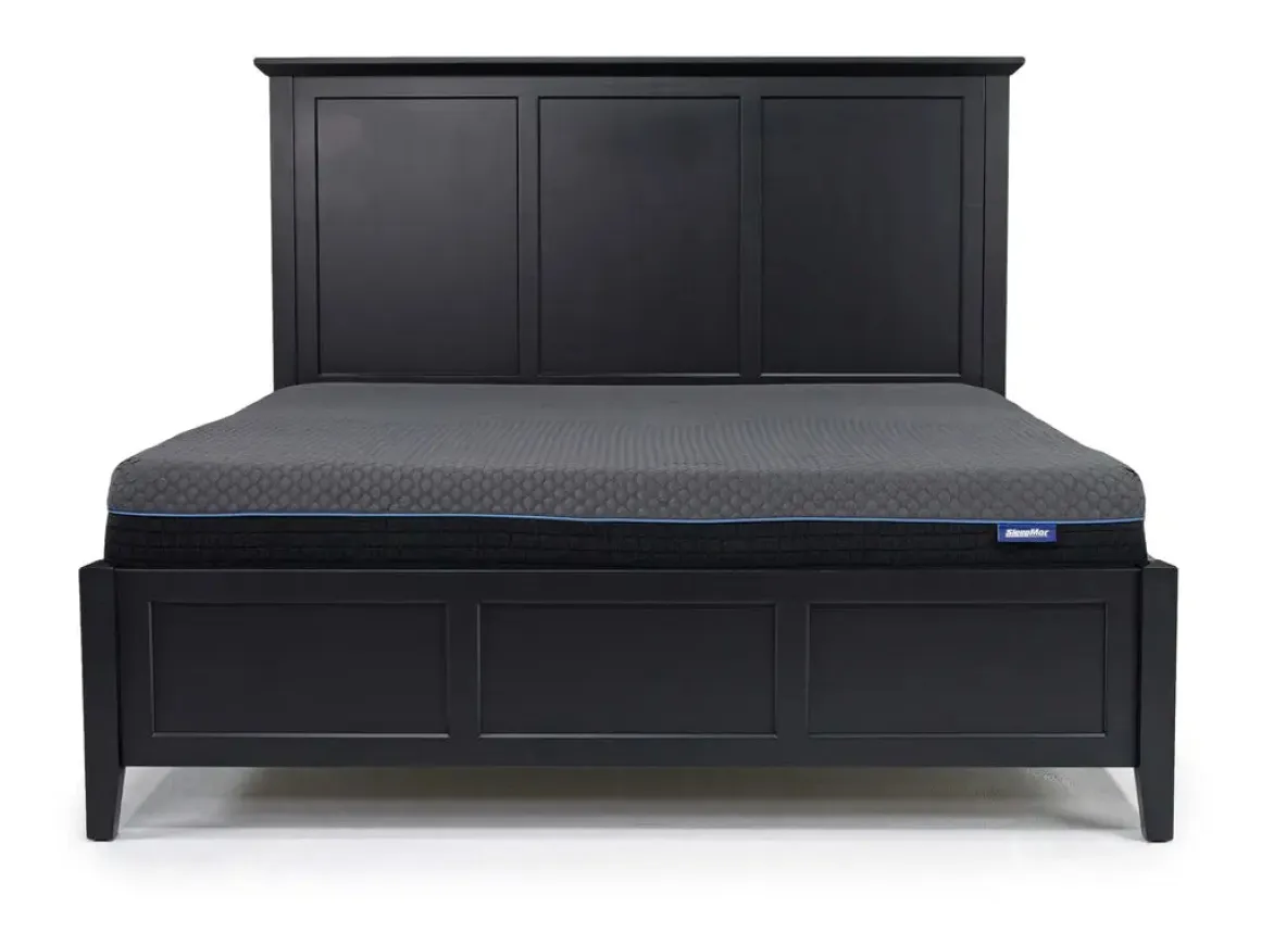 Grace Panel Bed, Dresser, Mirror & Nightstand In Snowfall, Full