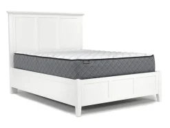 Grace Panel Bed, Dresser, Mirror & Nightstand In Snowfall, Full