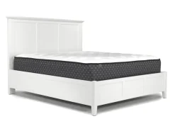 Grace Panel Bed, Dresser, Mirror & Nightstand In Snowfall, Full