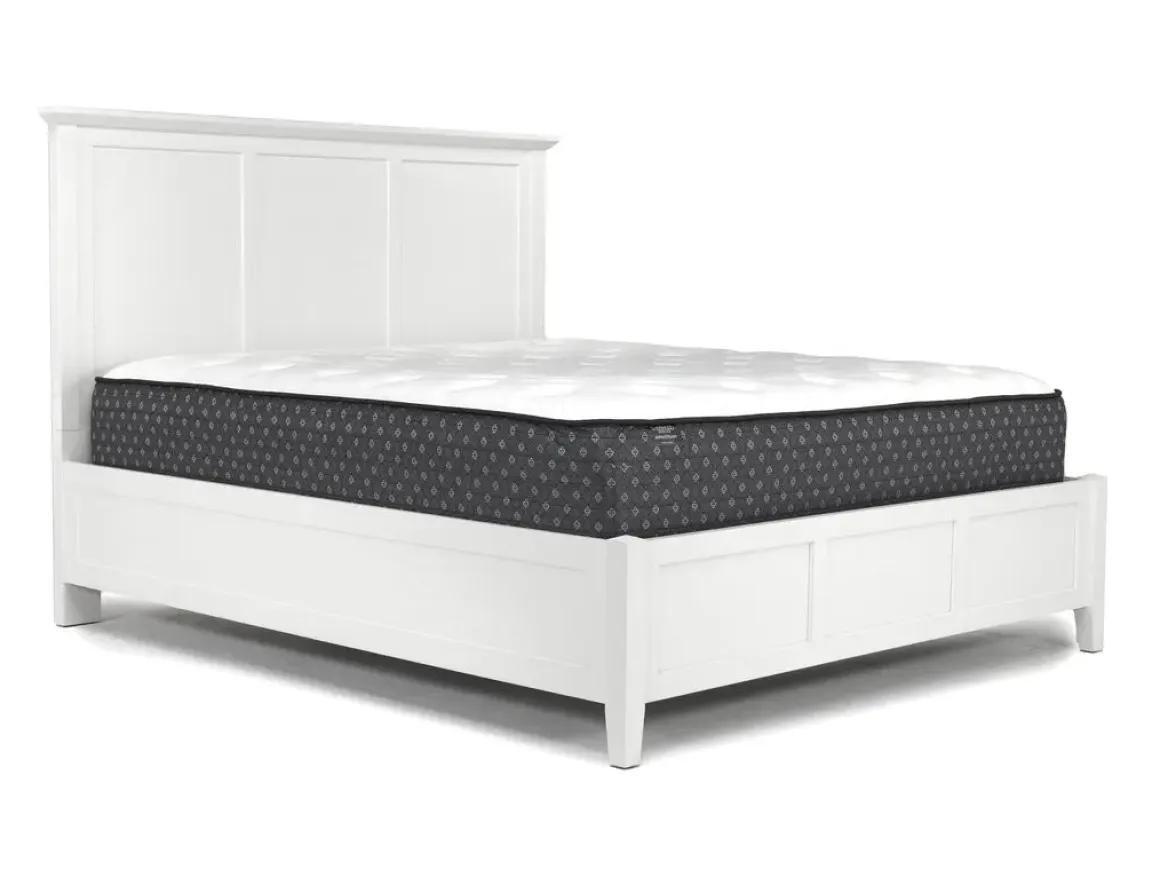 Grace Panel Bed, Dresser, Mirror & Nightstand In Snowfall, Full