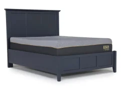 Grace Panel Bed, Dresser, Mirror & Nightstand In Snowfall, Full