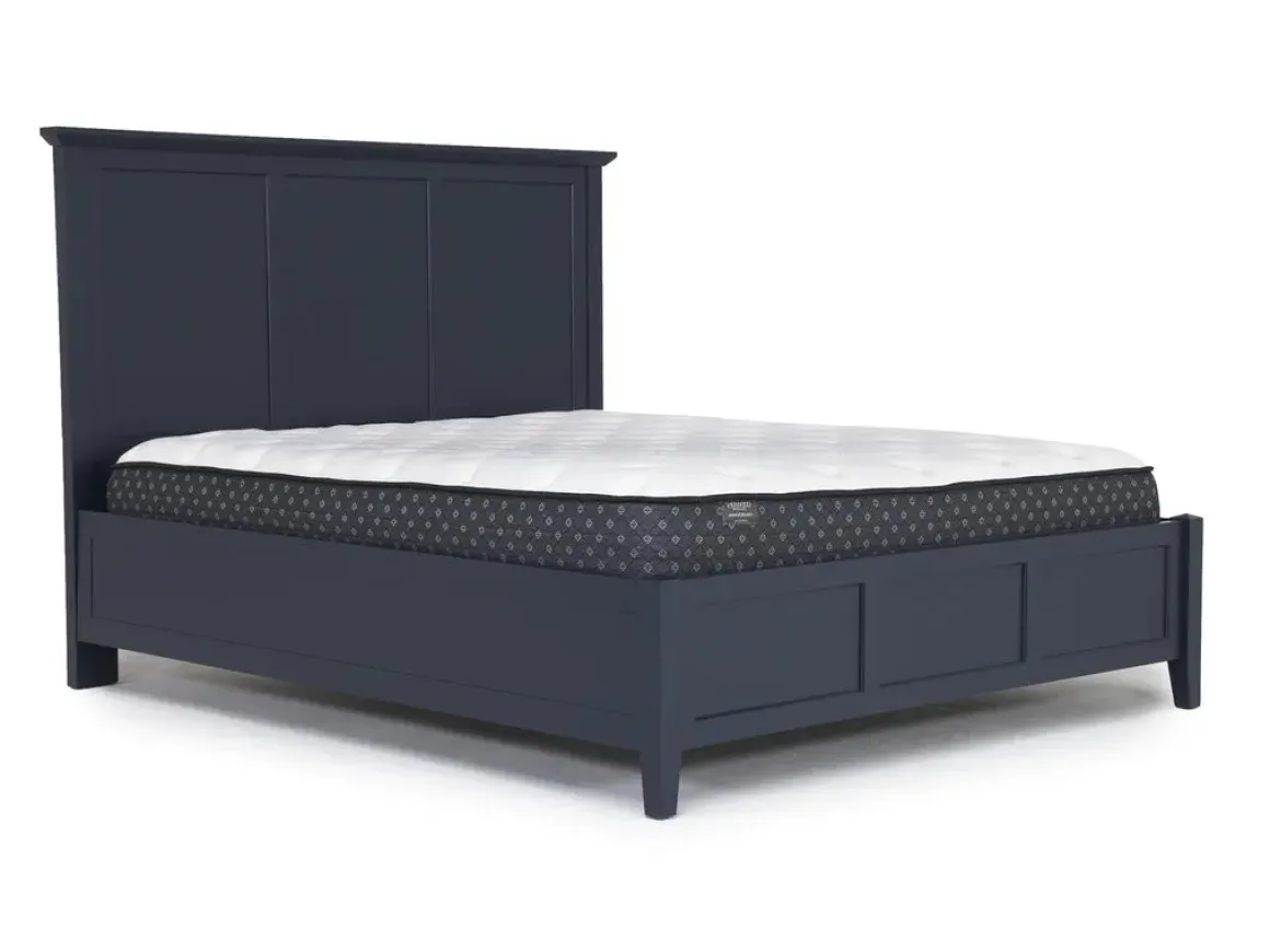 Grace Panel Bed, Dresser, Mirror & Nightstand In Snowfall, Full