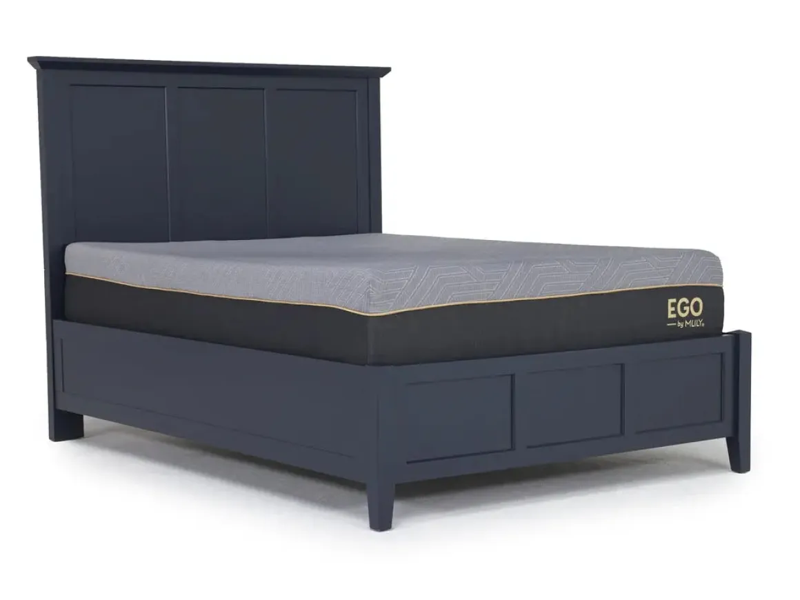 Grace Panel Bed, Dresser, Mirror & Nightstand In Snowfall, Full