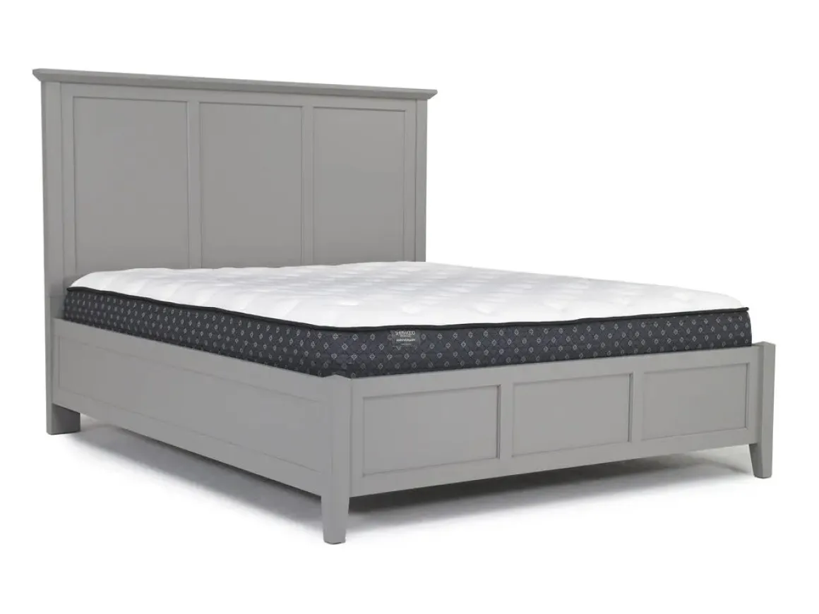 Grace Panel Bed, Dresser, Mirror & Nightstand In Snowfall, Full