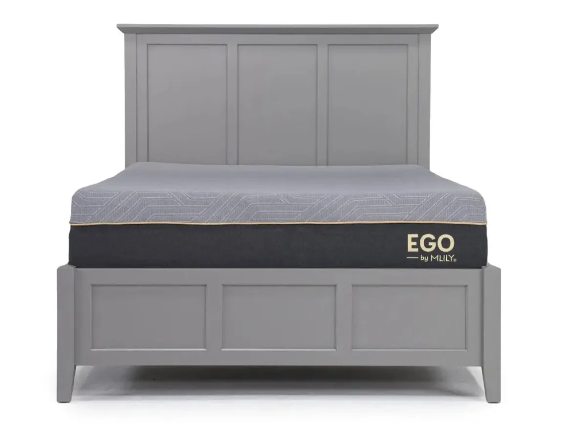 Grace Panel Bed, Dresser, Mirror & Nightstand In Snowfall, Full