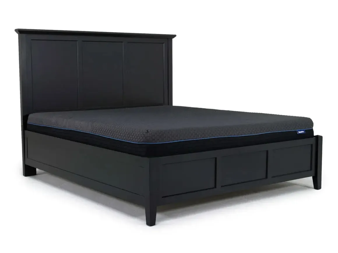Grace Panel Bed, Dresser, Mirror & Nightstand In Snowfall, Full