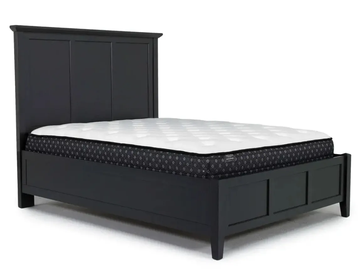 Grace Panel Bed, Dresser, Mirror & Nightstand In Snowfall, Full