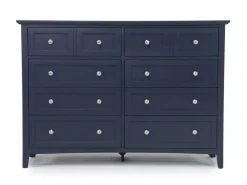 Grace Panel Bed, Dresser, Mirror & Nightstand In Snowfall, Full