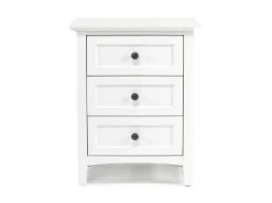 Grace Storage Bed, Dresser, Mirror & Nightstand In Snowfall, Full