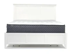 Grace Storage Bed, Dresser, Mirror & Nightstand In Snowfall, Full