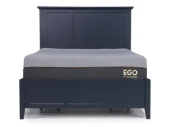 Grace Storage Bed, Dresser, Mirror & Nightstand In Snowfall, Full
