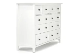 Grace Storage Bed, Dresser, Mirror & Nightstand In Snowfall, Full