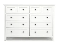 Grace Storage Bed, Dresser, Mirror & Nightstand In Snowfall, Full