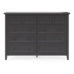 Grace Storage Bed, Dresser, Mirror & Nightstand In Snowfall, Full