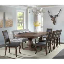 Gramercy Dining Bench In Walnut