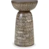 Hadcher Accent Table In Warm Brown And Cream