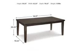 Haddigan Extendable Dining Table & 8 Chairs In Dark Brown