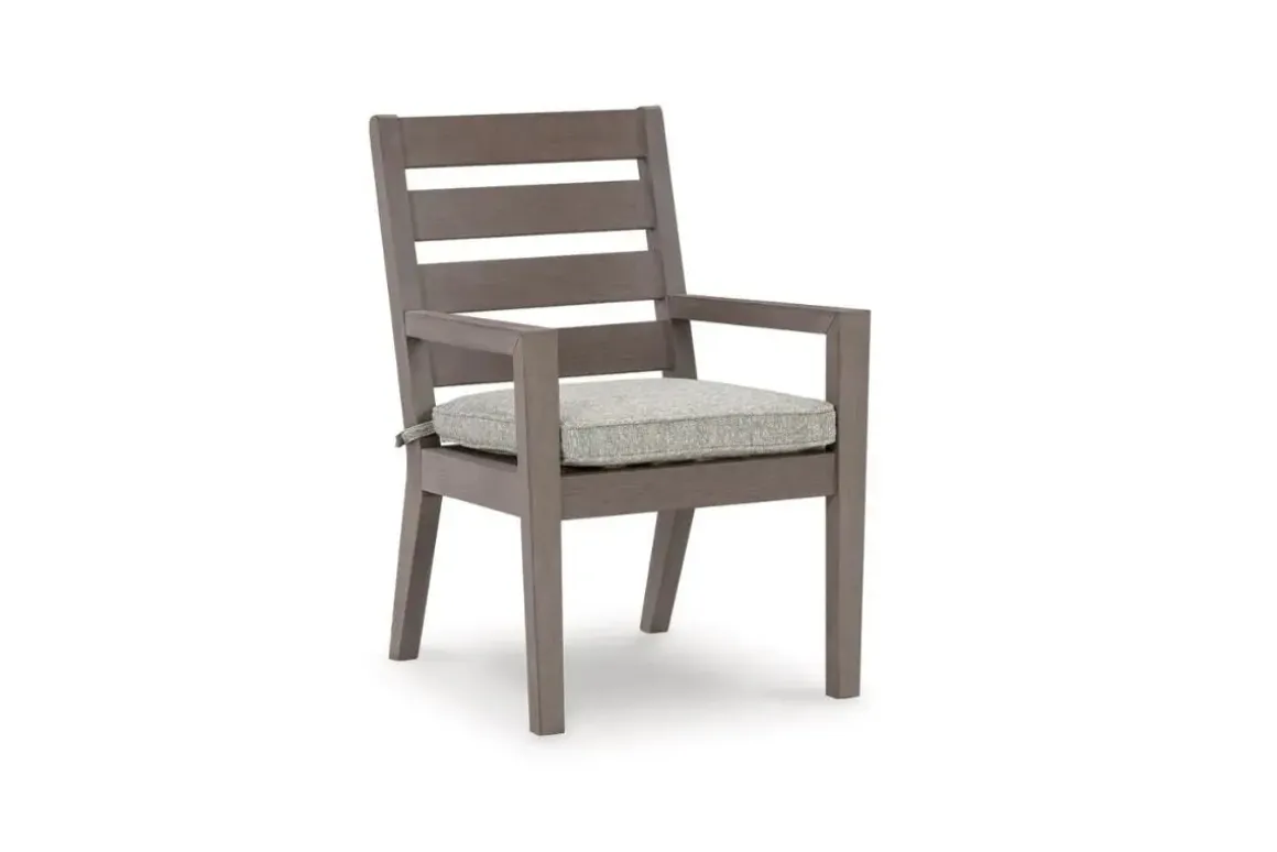 Hillside Barn Outdoor Dining Table, 4 Side Chairs & 2 Arm Chairs In Gray/Brown