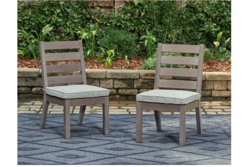 Hillside Barn Outdoor Side Chair In Gray/Brown, Set Of 2