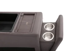 Jaxon 6 Piece 2 Power Sectional With 2 Power Armless Recliner In Mushroom
