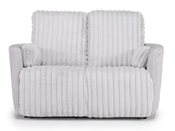 Jessica 2 Power Loveseat In Presley Fog/Charlotte Mist
