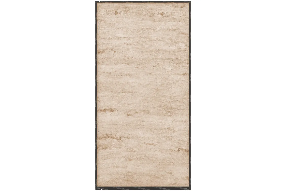 Jo Curio Cabinet In Gold/Travertino Eco Stone