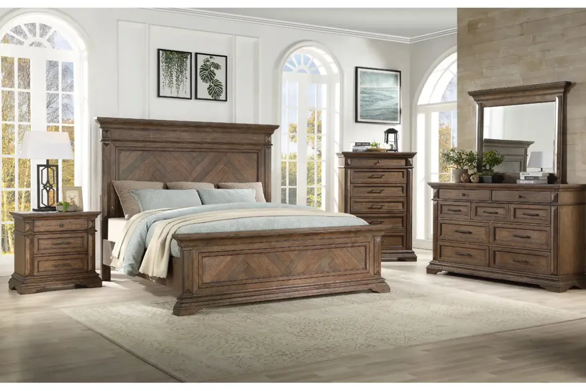 Jolie Vue Dresser In Brushed Walnut