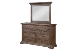 Jolie Vue Mirror In Brushed Walnut