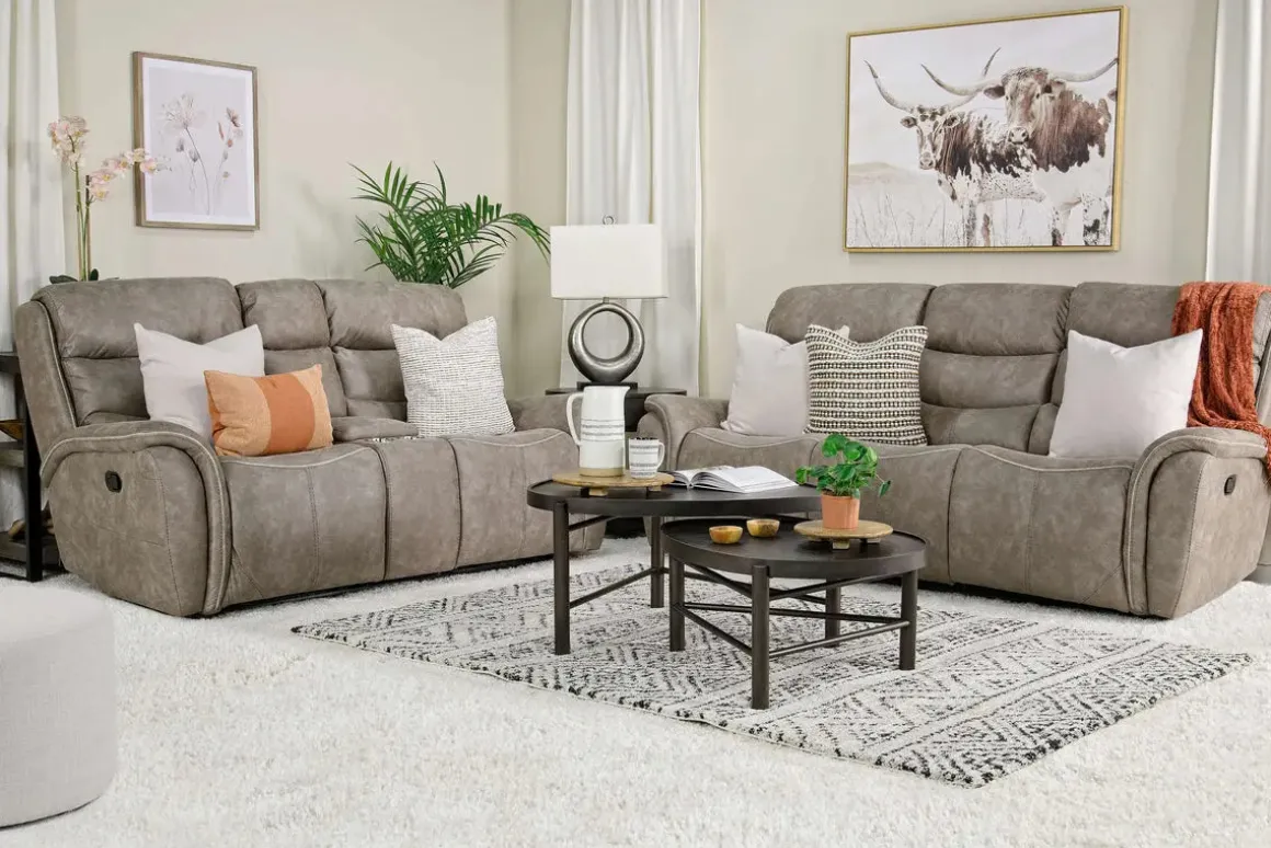 Kamari Reclining Sofa In Gray