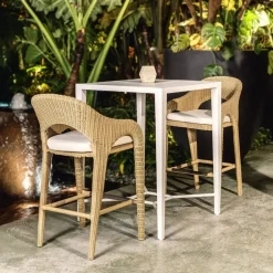Kavali Outdoor Barstool In Honey